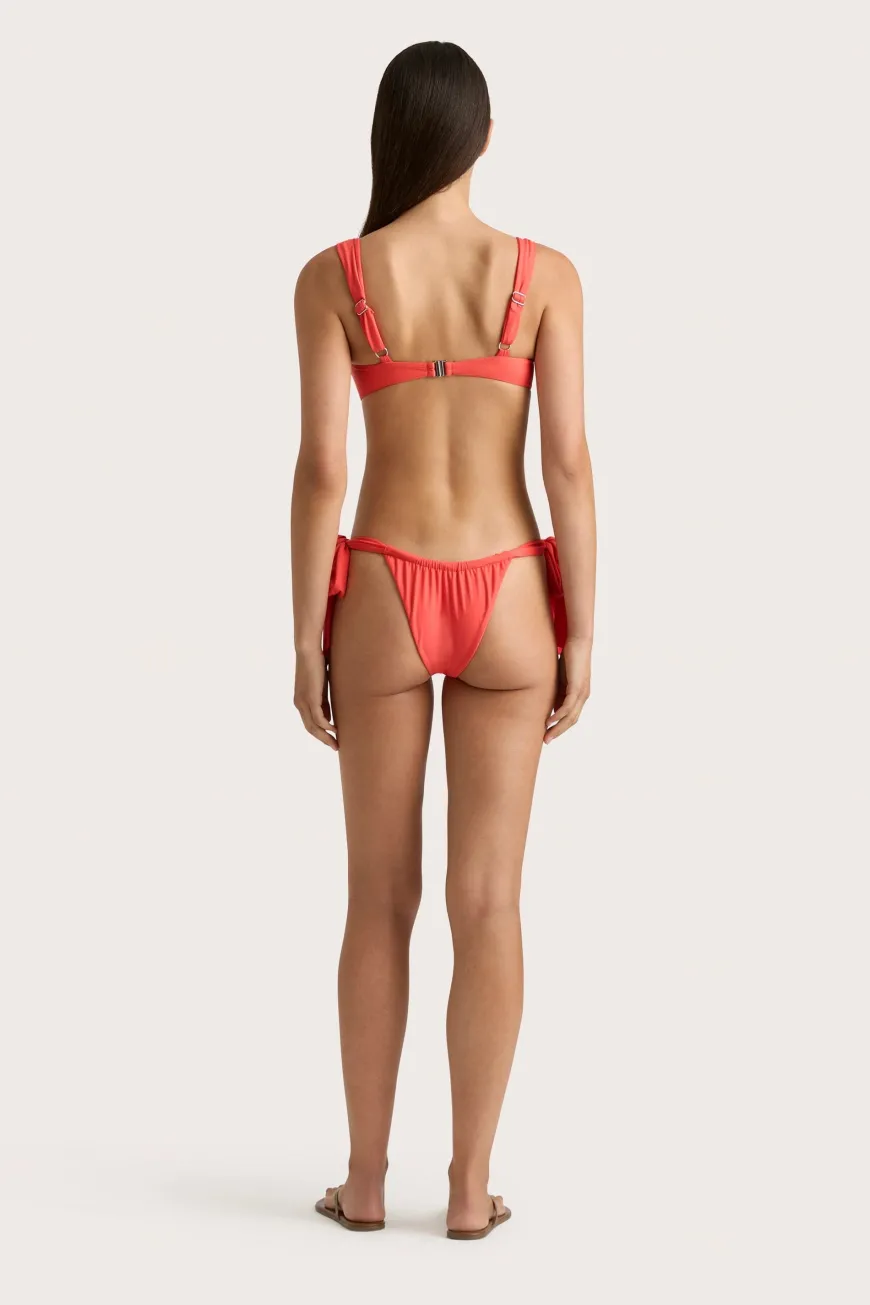 Sol Bikini Top Vermillion