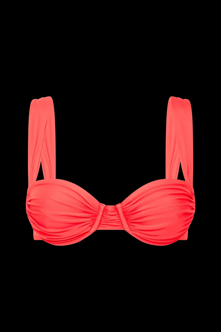 Sol Bikini Top Vermillion