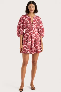 Soleil Mini Dress Heuchera Print