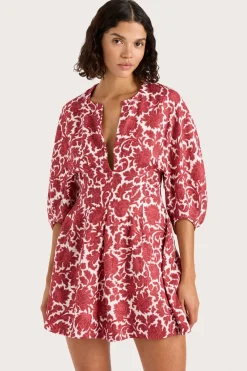 Soleil Mini Dress Heuchera Print
