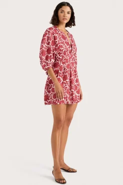 Soleil Mini Dress Heuchera Print