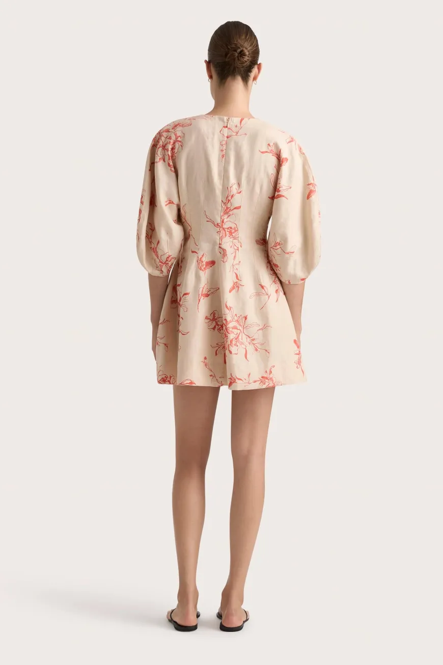 Soleil Mini Dress Leilani Vermilion