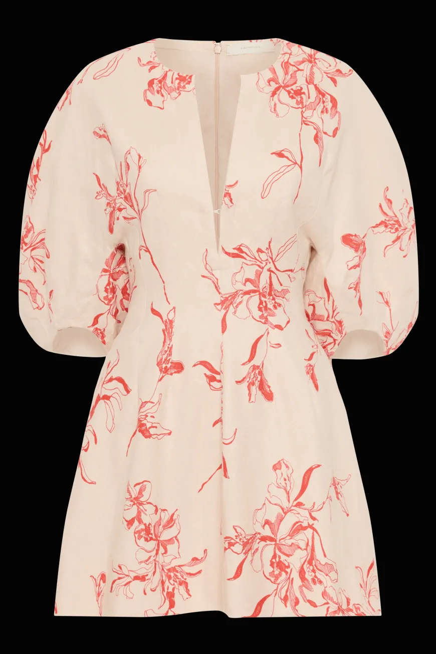 Soleil Mini Dress Leilani Vermilion