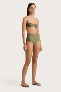 Stefania Bikini Top Khaki