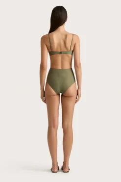 Stefania Bikini Top Khaki