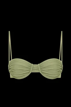 Stefania Bikini Top Khaki