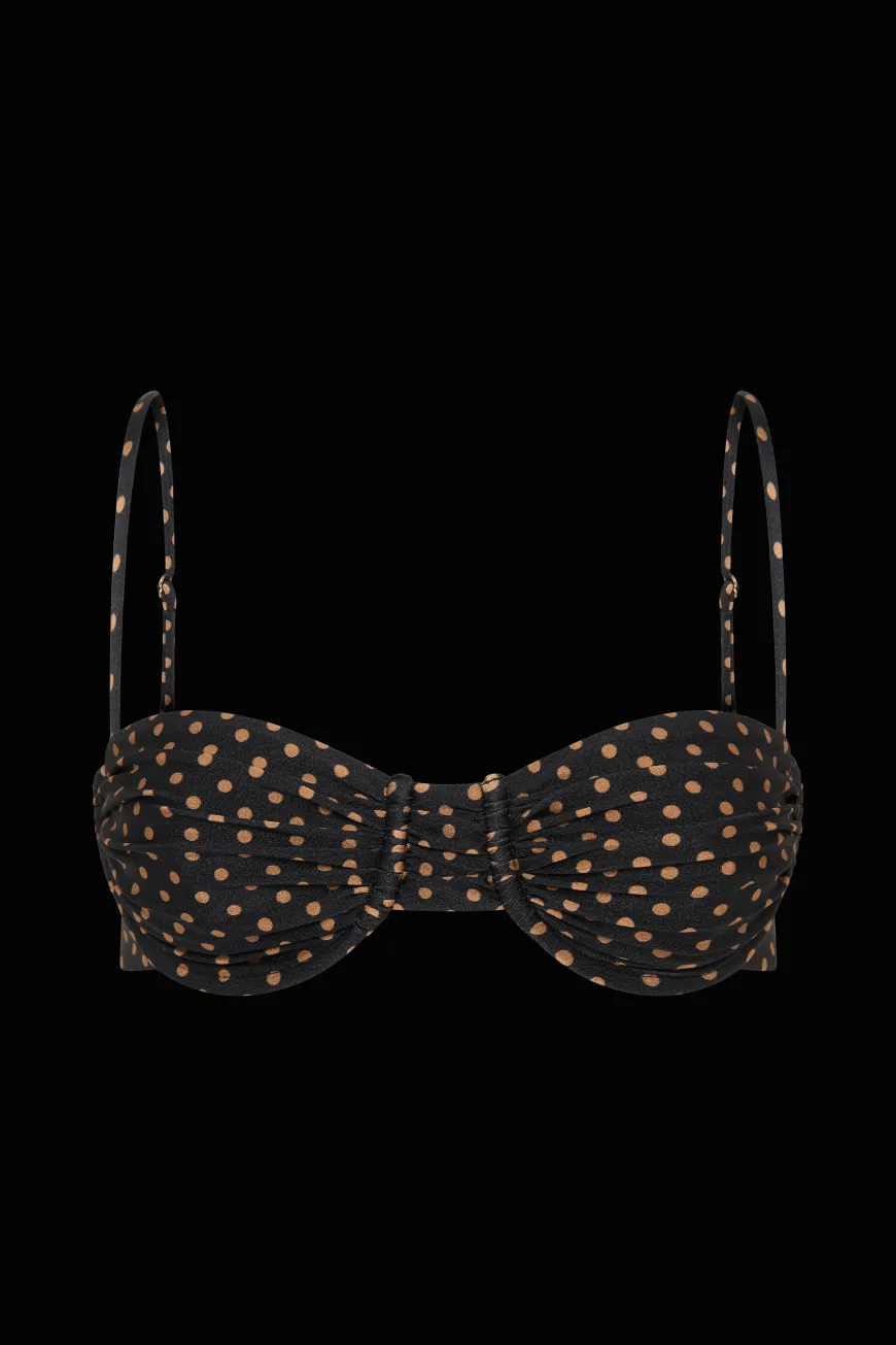 Stefania Bikini Top Ludovica Polka Dot - Final Sale