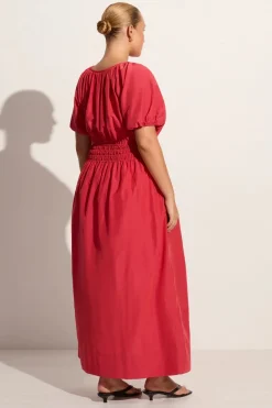Teatro Midi Dress Crimson - Final Sale