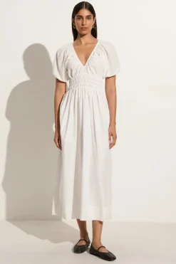 Teatro Midi Dress White