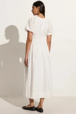 Teatro Midi Dress White