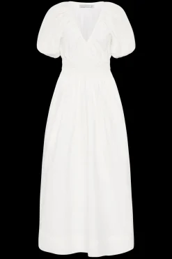 Teatro Midi Dress White