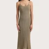 Treillis Maxi Dress Khaki