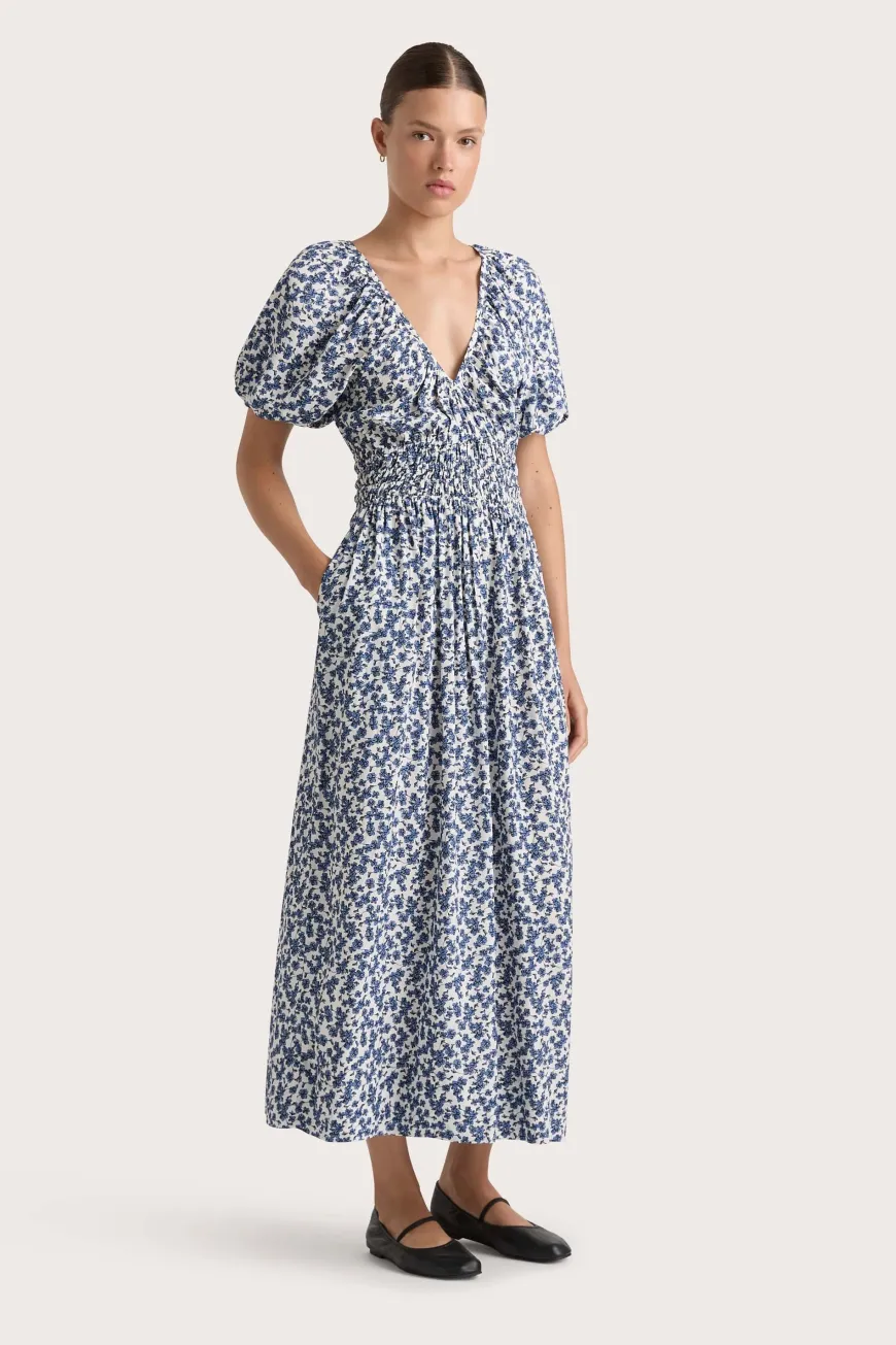 Valras Midi Dress Leilani Mid Blue