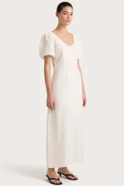 Vence Midi Dress White