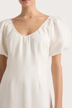 Vence Midi Dress White