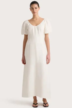 Vence Midi Dress White